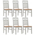 Maison Madeleine -  7 Piece Dining Set Solid Oak Wood